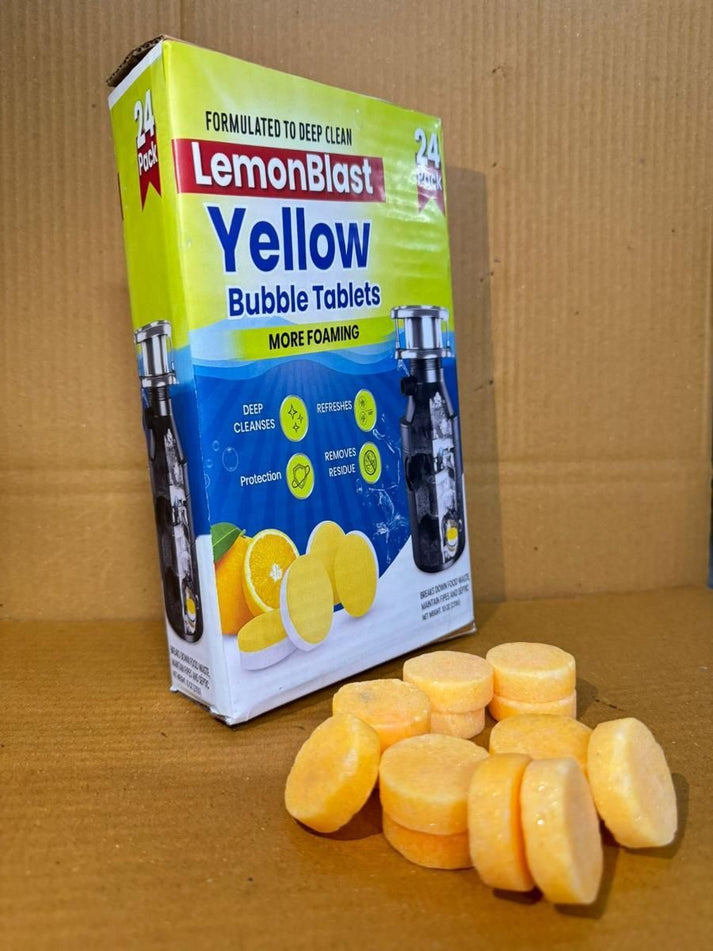 LemonBlast Yellow Bubble Tablets (24 Pc)